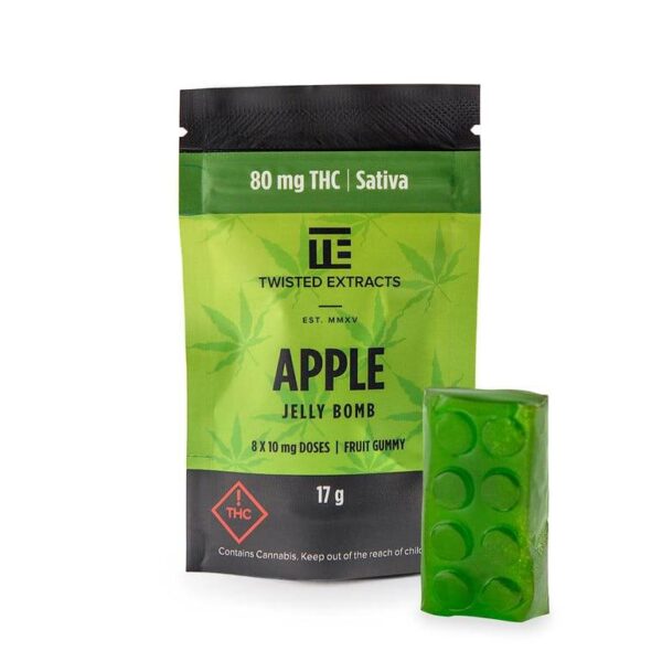 Buy Apple SATIVA JELLY BOMBS – Twisted Extract Online