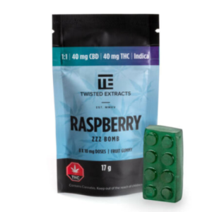 Buy Raspberry INDICA 1 1 JELLY BOMBS – Twisted Extracts Online